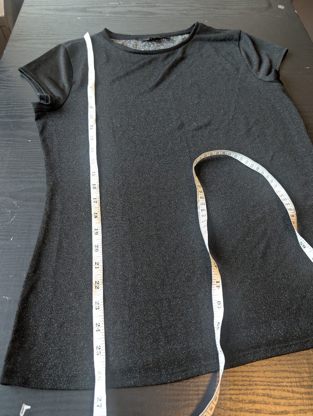 TED BAKER Misy Black Metallic Shimmer Knit Cap Sleeve Top Quiet Luxury Chic - L - Picture 5 of 10